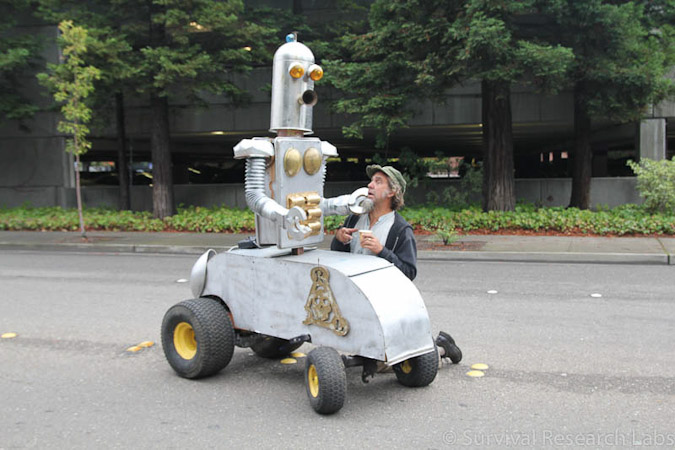 Shannon O'Hare and his robot