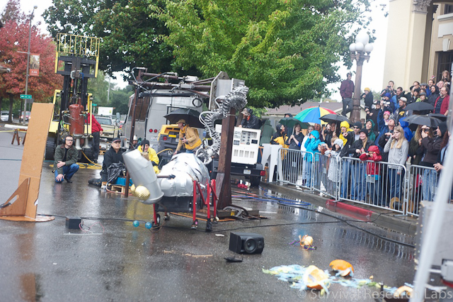 Spine Robot grabs the BugBot