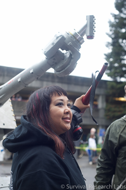 whats left of the Motoman's baseball bat